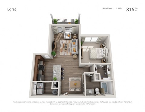Egret floor plan  at Echo Lake, Florida, 34211